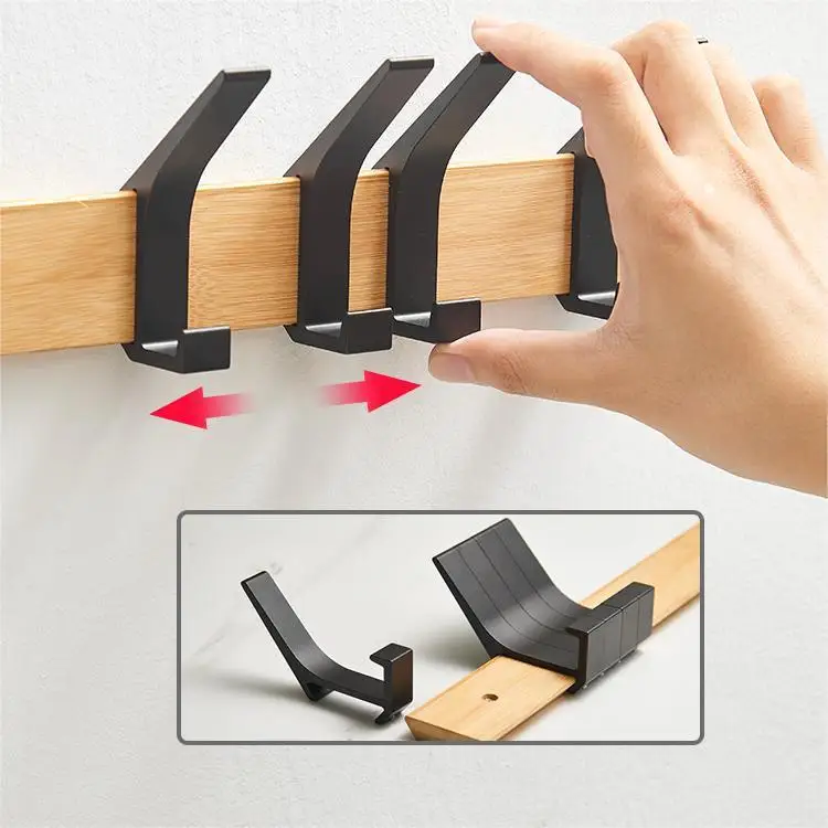4/5/6/7/8 ganci mobili appendiabiti da parete giapponese per appendere vestiti vestiti cappello chiavi asciugamani appendiabiti organizzazione della stanza