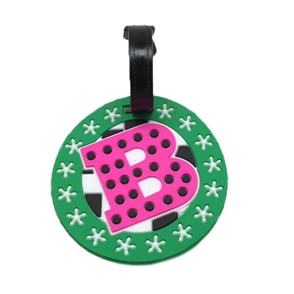 Letter Travel Accessories Luggage Tag Cartoon Silica Gel Suitcase ID Address Holder Baggage Boarding Tag Portable Label: style 07