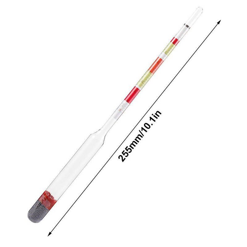 3 Scale Hydrometer TesterTriple Scale Hydrometer Wine Beer Cider Alcohol Testing Making for Home Brewing Beer Alcohol Testing