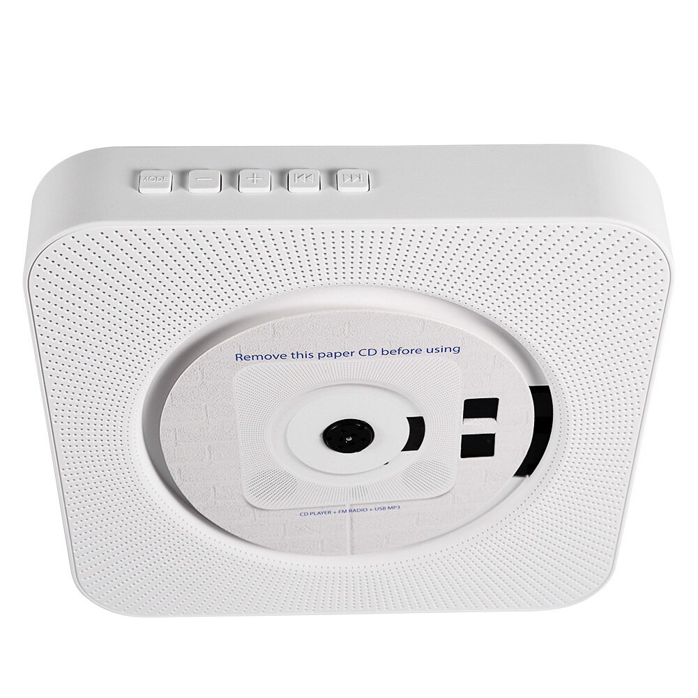 Portable Wall Mounted Bluetooth Stereo Remote Control CD MP3 Player UK Plug CD CD-R CD- RW MP3 WMA Music