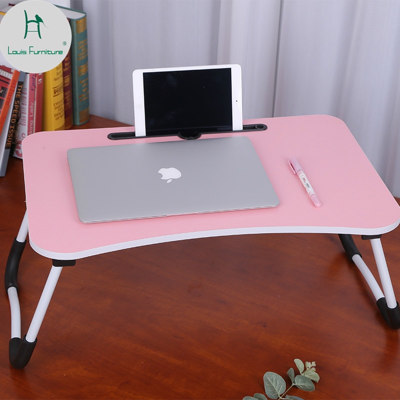 Louis Factory Folding Desk Dormitory Learning Desk Simple Small Desk Bed Desk Folding Computer Desk