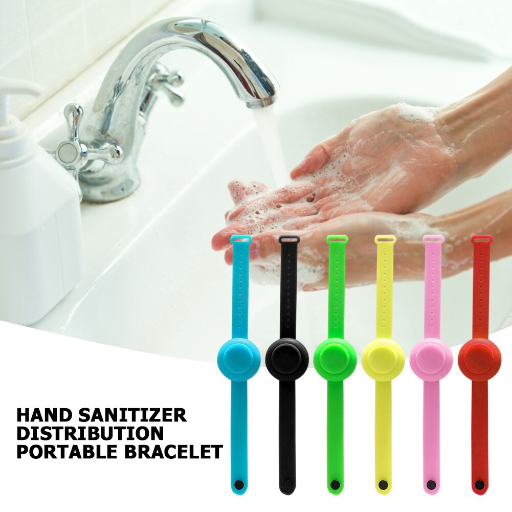 Adult Kid Hand Sanitizer Hand Belt Washing Gel Alcohol Dispensed Bracelet Silicone Watchbands Beak Bottle Dispenser Pumps