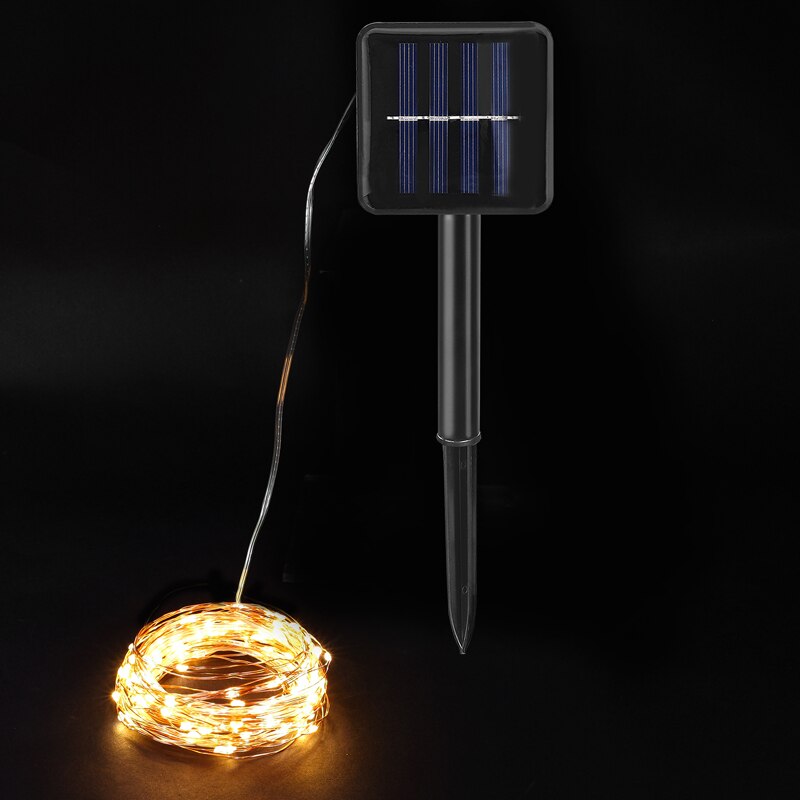 Solar String Fairy Lights 8 modes 10M 20M 30M Waterproof Outdoor Garland Solar Power Lamp Christmas For Garden Decoration: Warm White / 30M 300LEDS