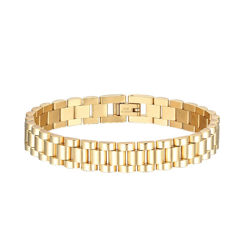 Bezoedelen Gratis Rvs Vergulde Afneembare Polsbandjes Armbanden Armbanden Voor Vrouwen Hiphop Goud Wrap Armbanden: Gold