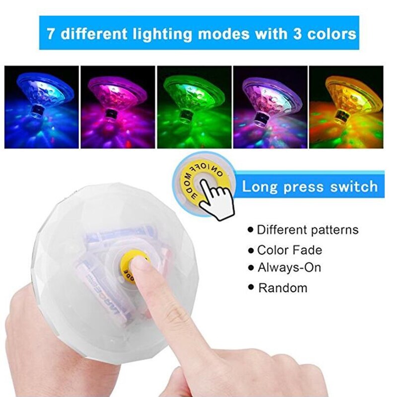 Kleurrijke Patroon Bad Lamp Diamant Stijl Bad Lamp Creatieve Zwembad Decoratie Lamp