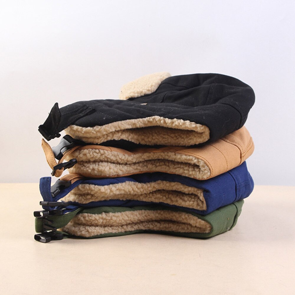 Lei Feng Hat - Unisex Winter Riding Cap - Adjustable Ear Flap for Cycling Skiing - Khaki