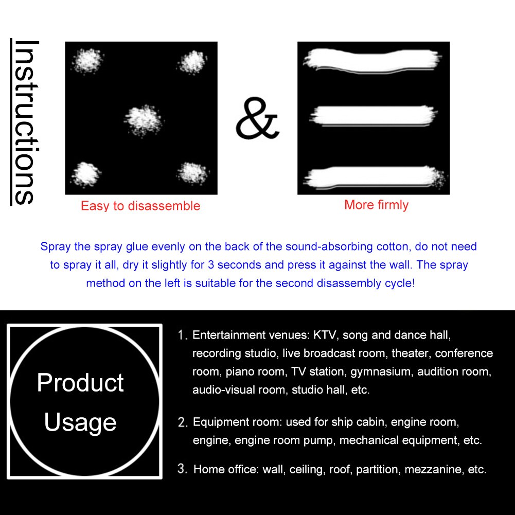 6Pc Geluid Absorberende Katoen Silencing Spons Piramide Geluidsabsorberende Spons Voor Ktv Opname Studio Muur Kast Bumpers