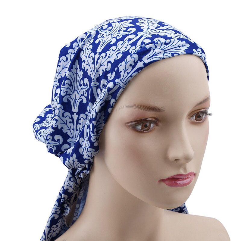 Pañuelo Para La Cabeza Lina & Lily - Hijab De Gasa Gruesa Floral, Talla única, Color Gris, Para Mujer
