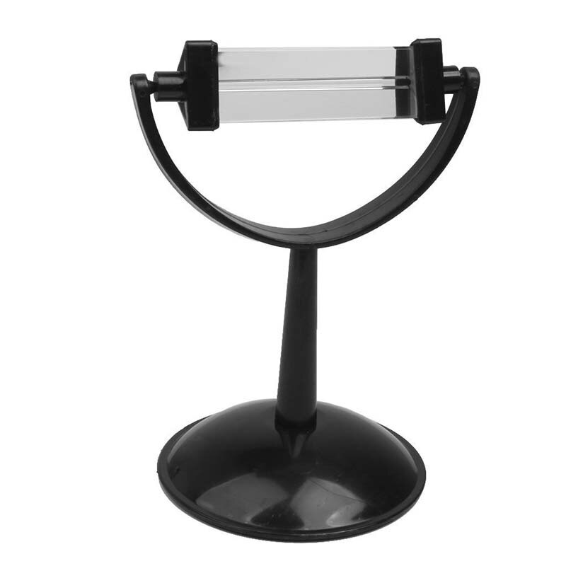 Vidrio óptico Triangular triple prisma refractor físico luz con soporte