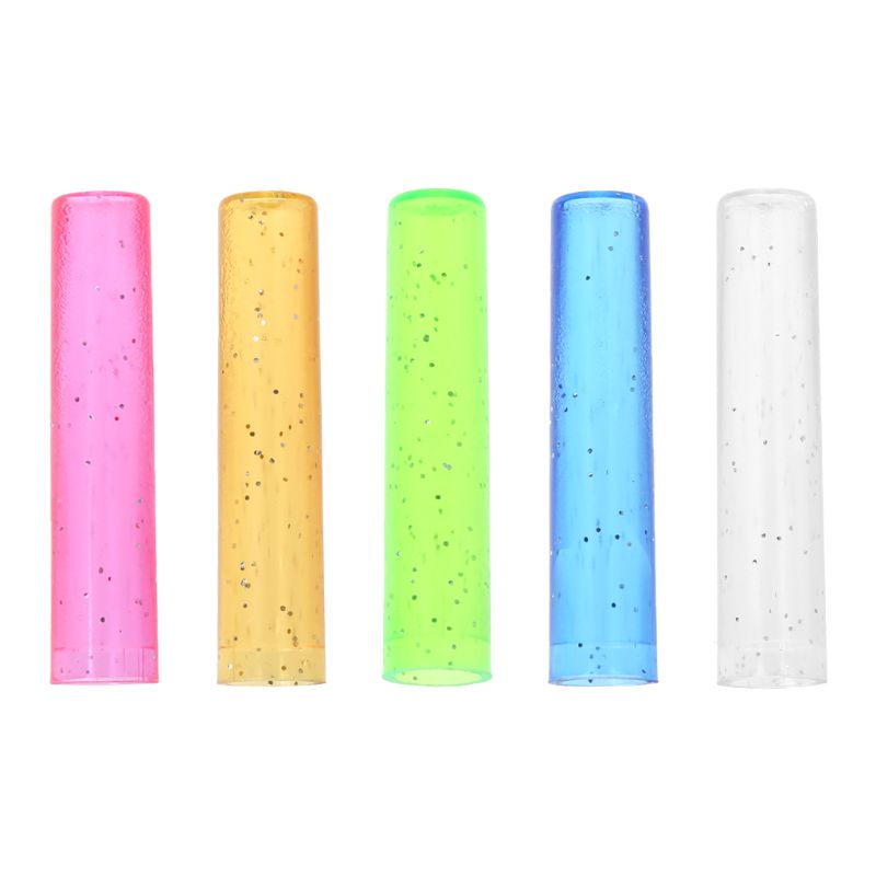6pcs/lot Pencil Cap Colorful Cute Silicone Pencil Protection Cap Pencil Extender Pen Topper Stationery School Supplies Jy23 19