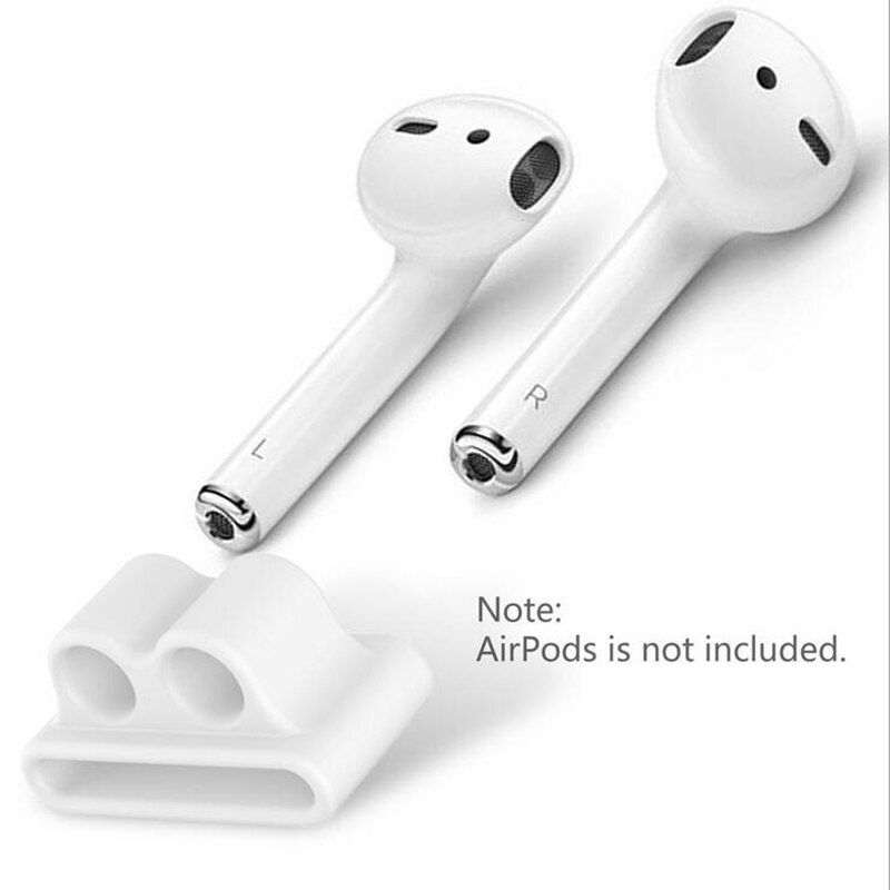 5 teile/satz Silikon Drahtlose Bluetooth Kopfhörer Fall Für Airpods 1 2 Apple TWS Ohrhörer Kopfhörer zubehör Schutzhülle: white Holder