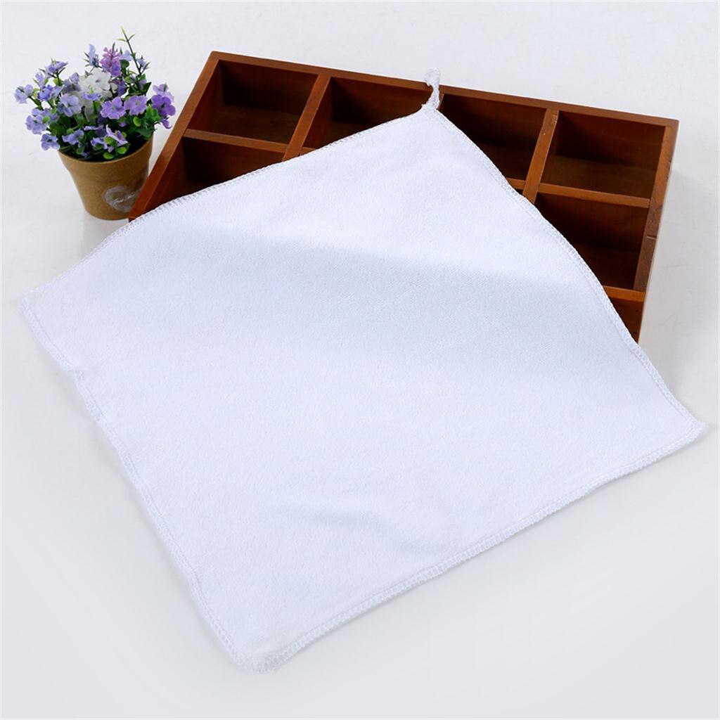 10 Stuks 25*25Cm Vierkante Effen Kleur Microfiber Zachte Gezicht Handdoek Katoen Haar Hand Badkamer Handdoeken 25*25Cm