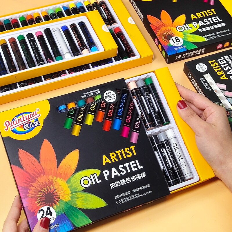12/18/24/36 colores suaves lápices para colorear de pasteles de óleo conjunto de dibujo para niños artista estudiantes pintura Graffiti suministros de arte escolar