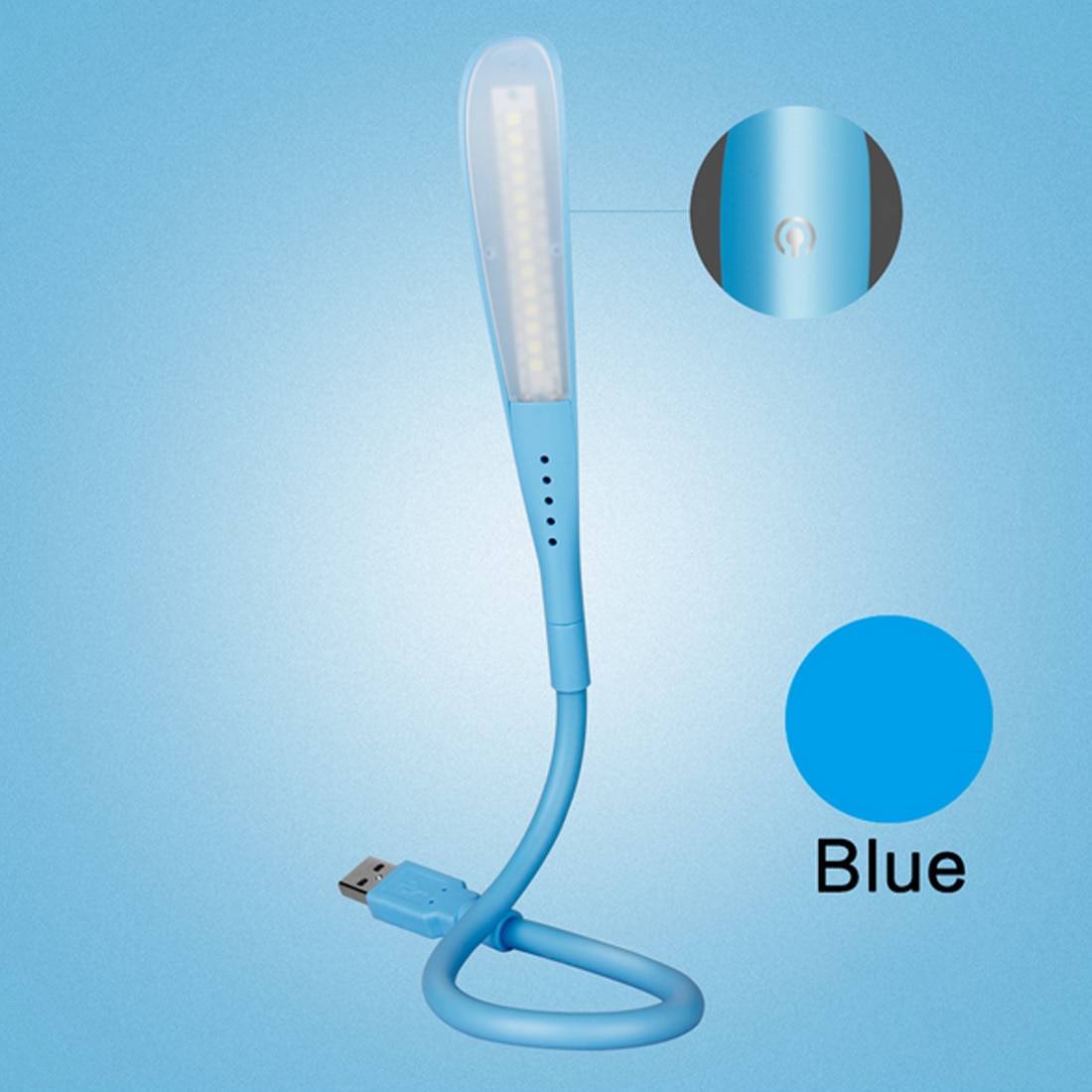 NOYOKERE Flexible LED Touch USB Light Ultra Bright 14LEDS Portable Mini USB Led Lamp for Laptop Notebook PC Computer