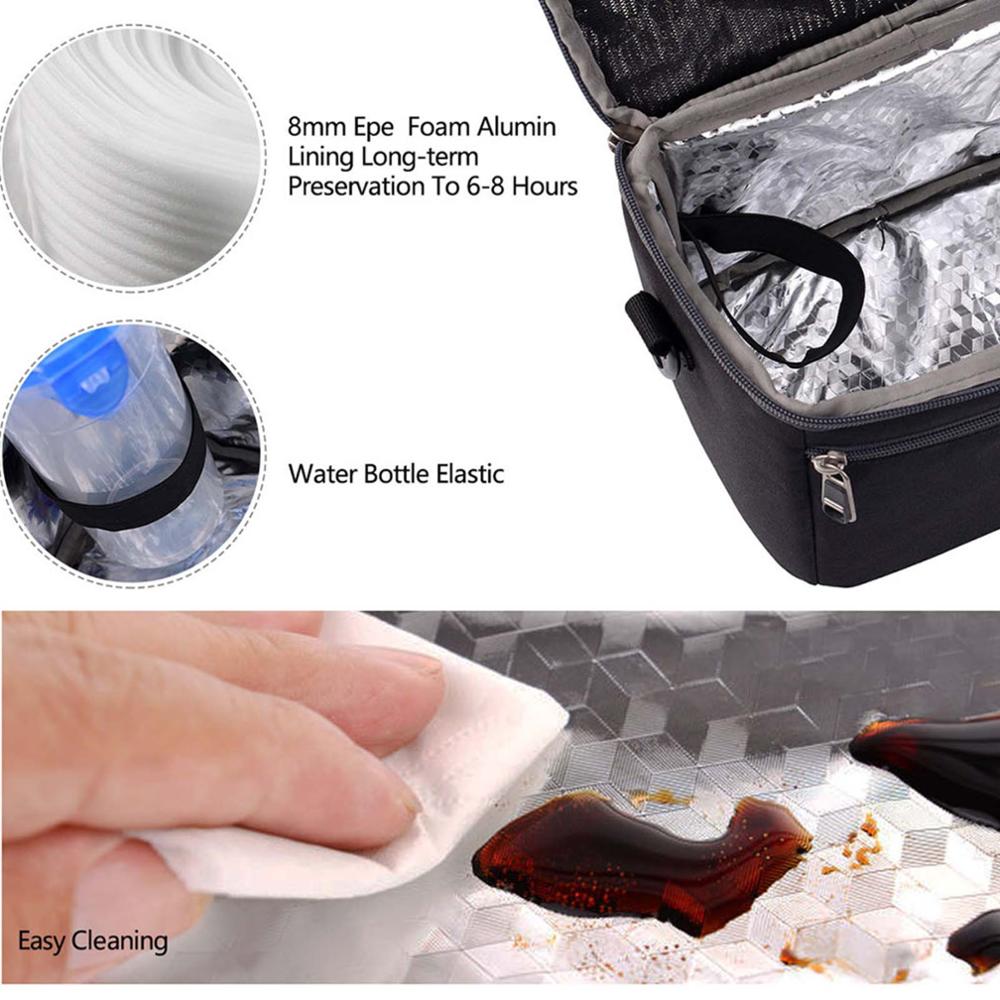 Madpakke termisk madkasse til børn madpose picnic taske håndtaske køligere isoleret madkasse