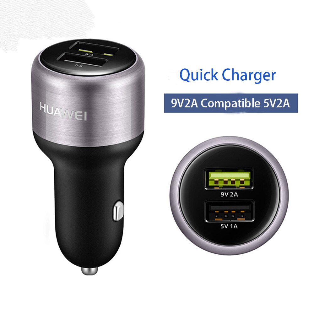 Cargador de Metal para coche Huawei, dispositivo de carga rápida FCP para Huawei P30 P20 P10 P9 Plus Mate 30 20 10 9 8 Pro Lite Honor V20 V10: Only car charger