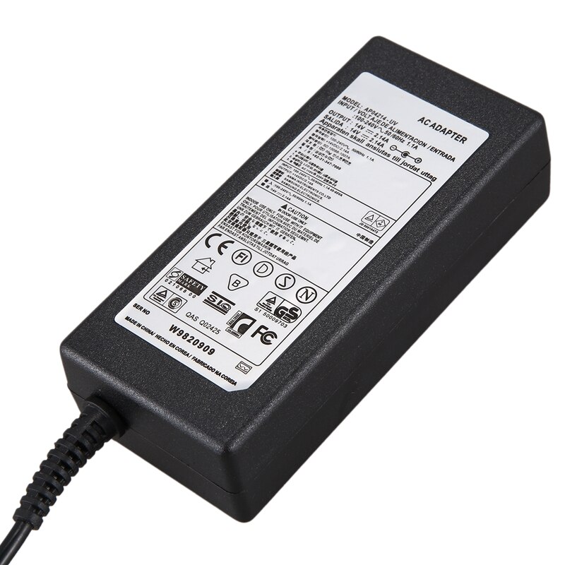 14v 2.14a ac dc adaptador carregador para samsung monitor s19b150n s19b360 14v2.14a s22b360hw adm3014 fonte de alimentação