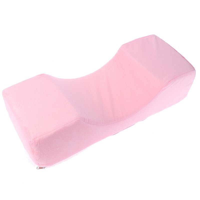 1X Lash Kussen Nek Ondersteuning Wimper Kussen Zacht Enten Wimpers Memory Foam Wimper Extension Kussen Make Salon Met Pocket: Roze