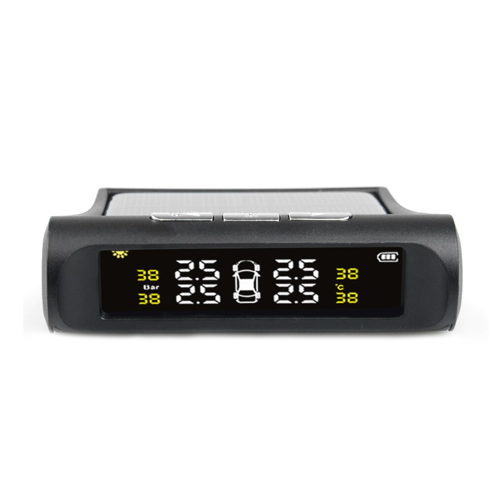Smart Car TPMS Tyre Pressure Monitoring System Solar Power Digital LCD Display Auto Security Alarm Systems Tyre Pressure