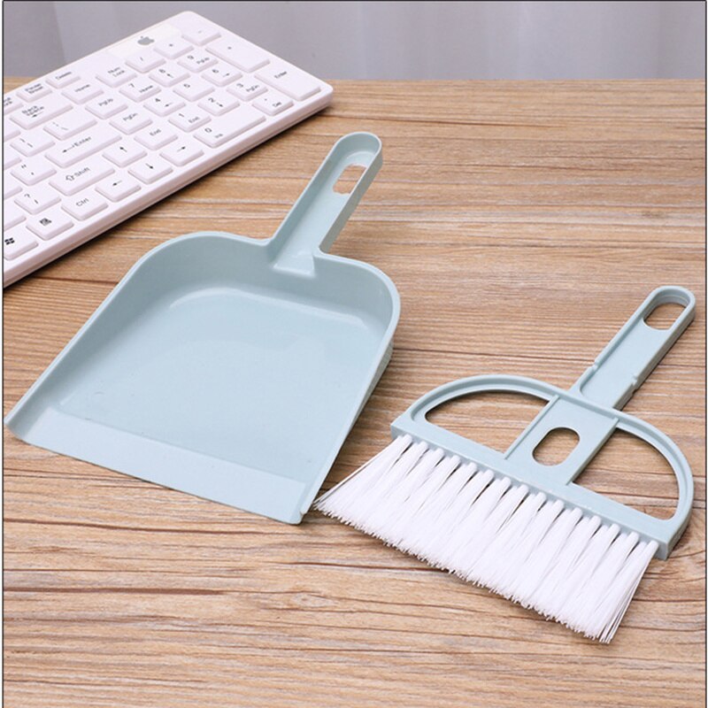 Útil de dos piezas conjunto de teclado cepillo Mini cepillo limpieza pequeño escoba recogedores de la Oficina para el hogar cepillo limpio hogar herramientas