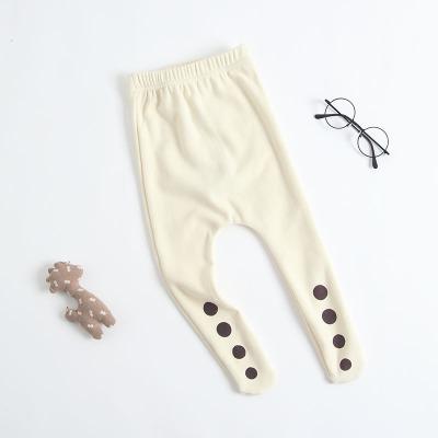 Autunno Baby cotton sock Big Pp collant ragazzi e ragazze Lovely Dots pantaloni elastici collant collant neonato collant bambino: Beige / 24M