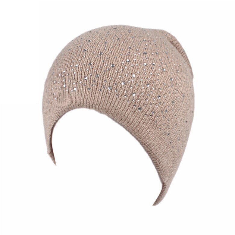 Skimutsen merk sterren ruit gebreide mutsen mutsen effen kleur muts skullies lente winter hiphop mutsen: Khaki