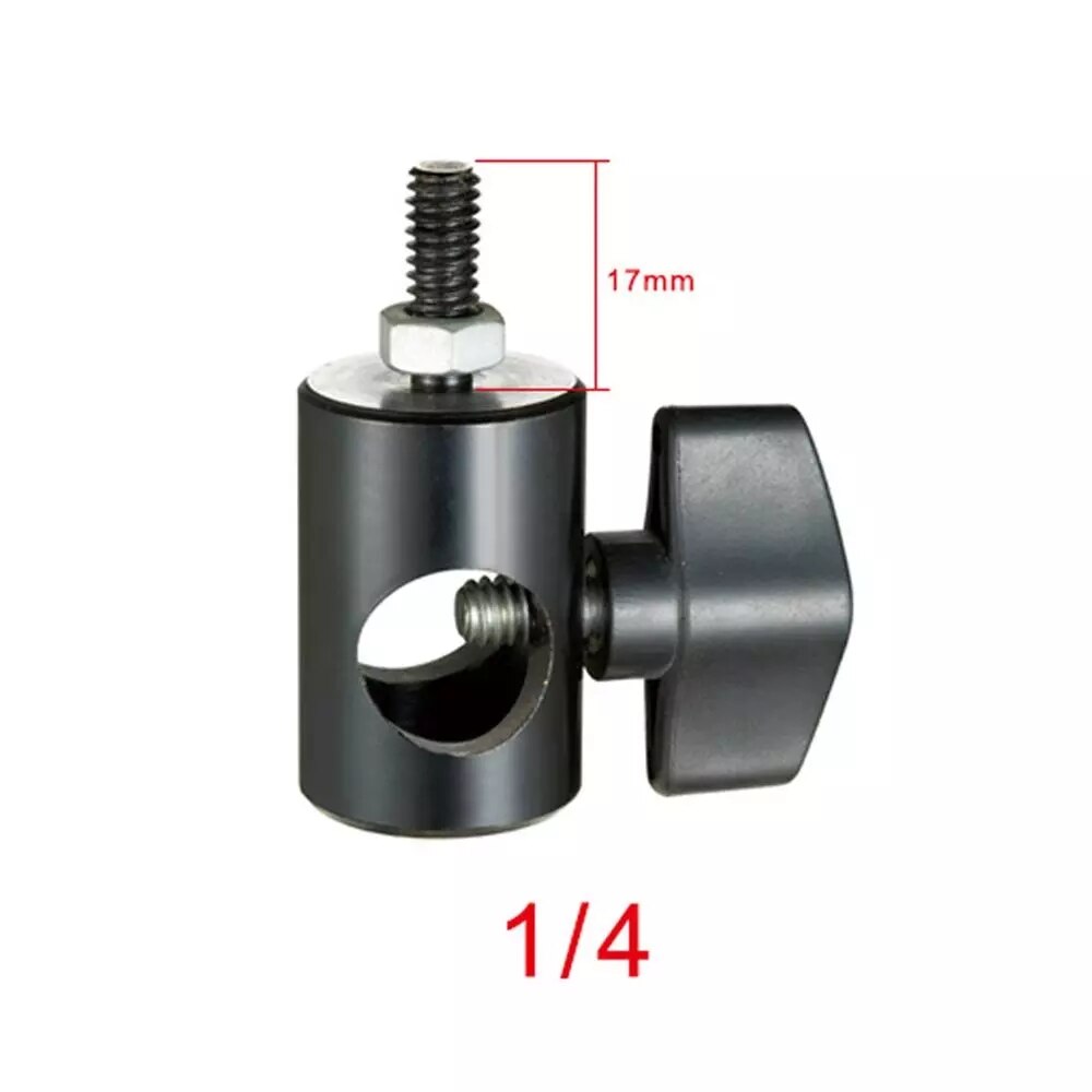 DSLR Cameras Photography Light Holder Led Support Flash SLR Tripod Mounting Stand Umbrella Bracket with 1/4" Inch Screw Adapter: M Type