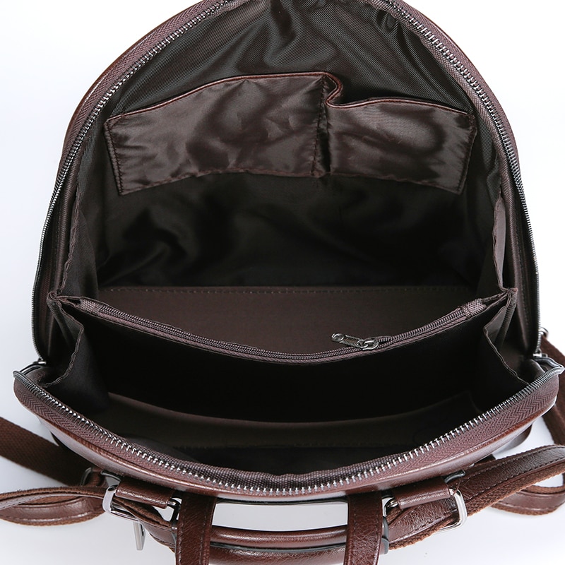 mochila de mujer de de cuero PU mochilas de femenino Casual de gran capacidad bolsos de hombro Vintage