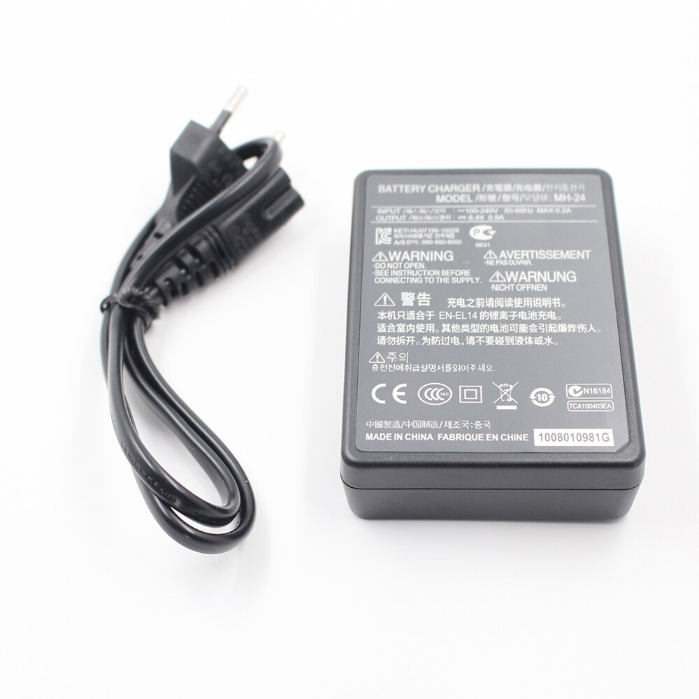 MH-24 Charger EN-EL14A EN-EL14 ENEL14 Battery for Nikon D3100 D3200 D3300 D3400 D3500 D5600 D5100 D5200 P7000