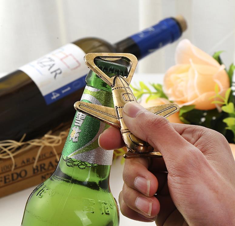 1PC nuovo di Modo Aereo Apribottiglie Antico Aereo Forma di Birra apriscatole Regalo di Nozze Bomboniere e Ricordini