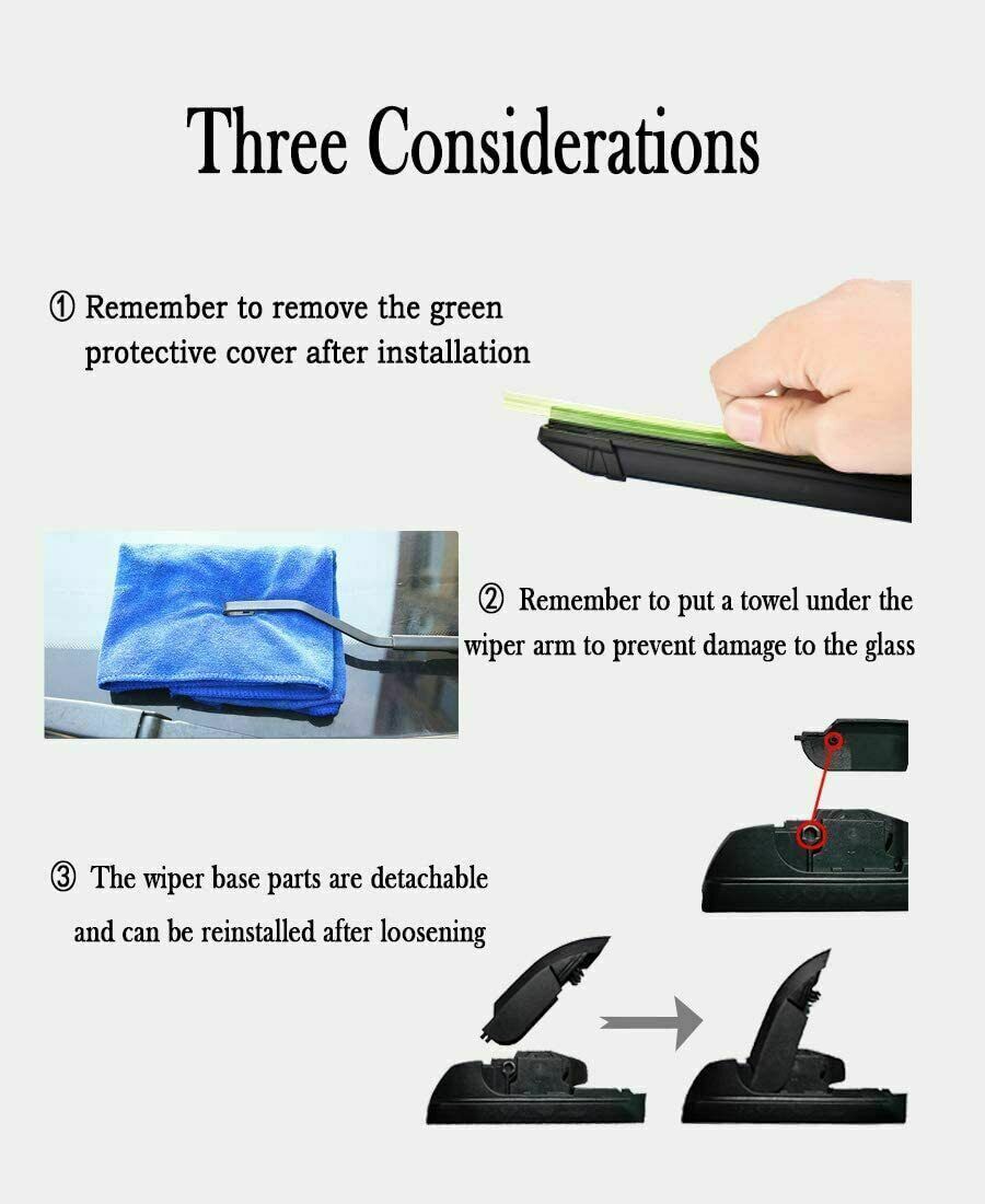 For Lexus ES 300H 350 Hybrid 26" 18" Windshield Wiper Blades Set of 2