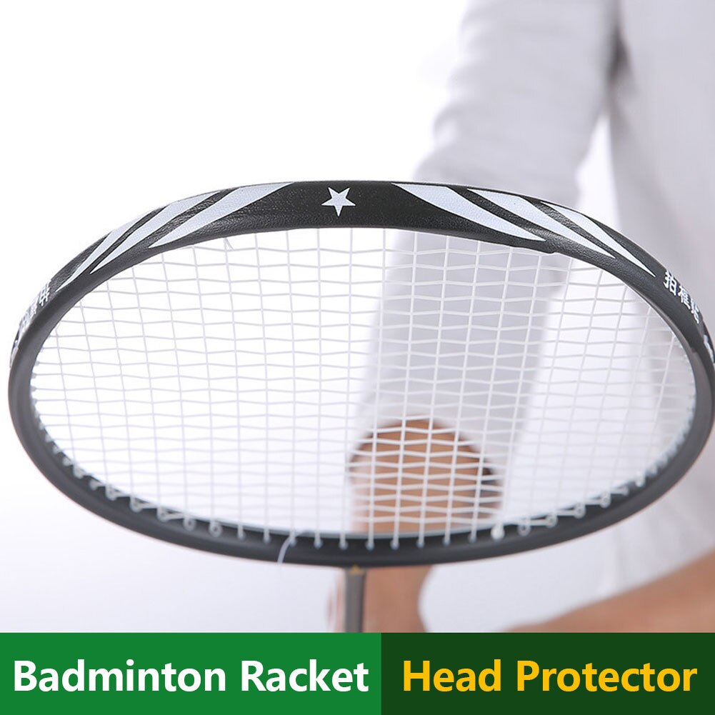 Badminton Racket Hoofd Edge Protector Tape Pu Anti Verf Off Slijtvast Sport Badminton Accessoires Apparatuur Tennis