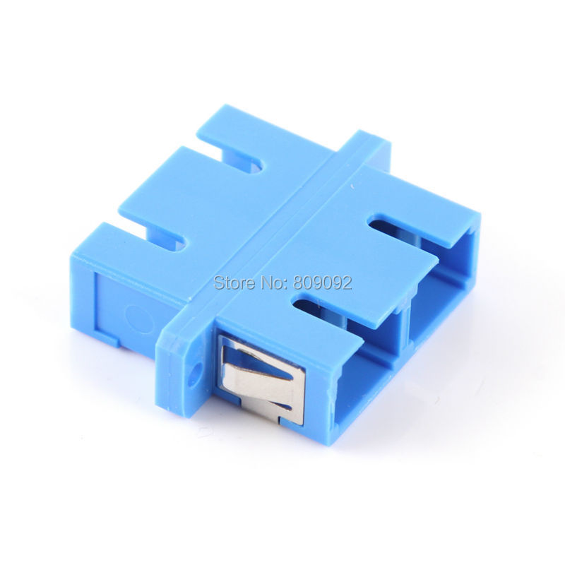 10pcs SC-SC Duplex Fiber Optic Adapter Optical Duplexer Connector Coupler Blue connector fiber extension connector