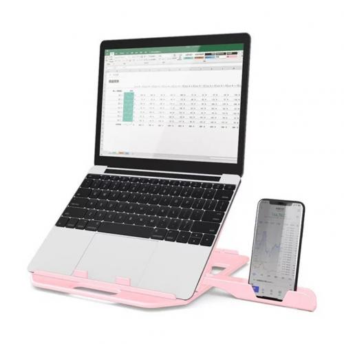 Portable pliable réglable anti-dérapant ordinateur Portable tablettes Support Support Support tablette Support Support: Pink  Standard