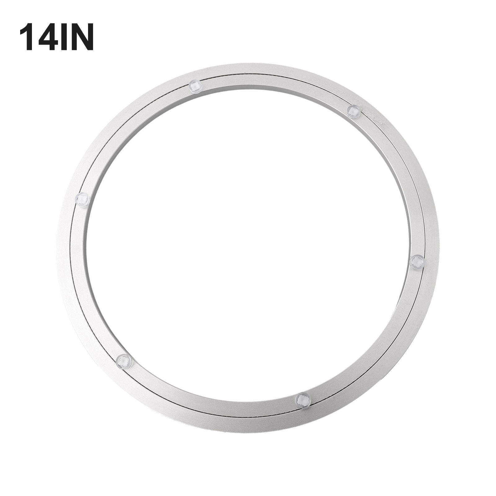 12-39cm Roterende Leje Lazy Susan Base - Kraftig Aluminiumlegering til Køkken og Spiseborde: Lyserød