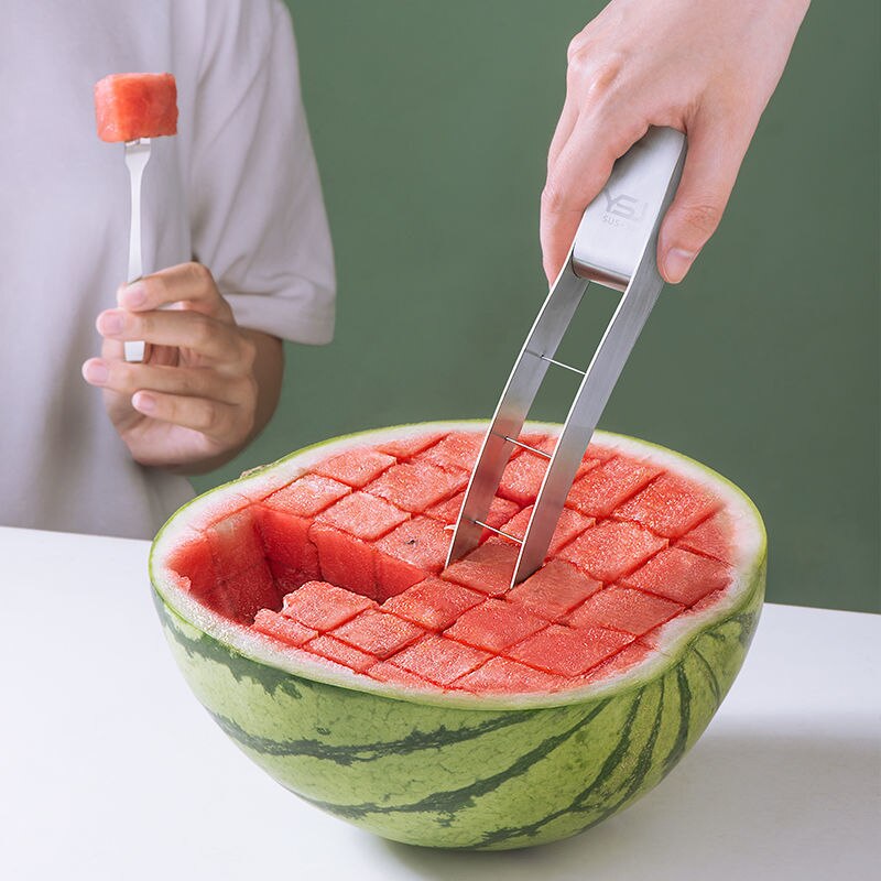 Watermelon dicing artifact stainless steel 304 melon dicing divider fancy watermelon cutting artifact