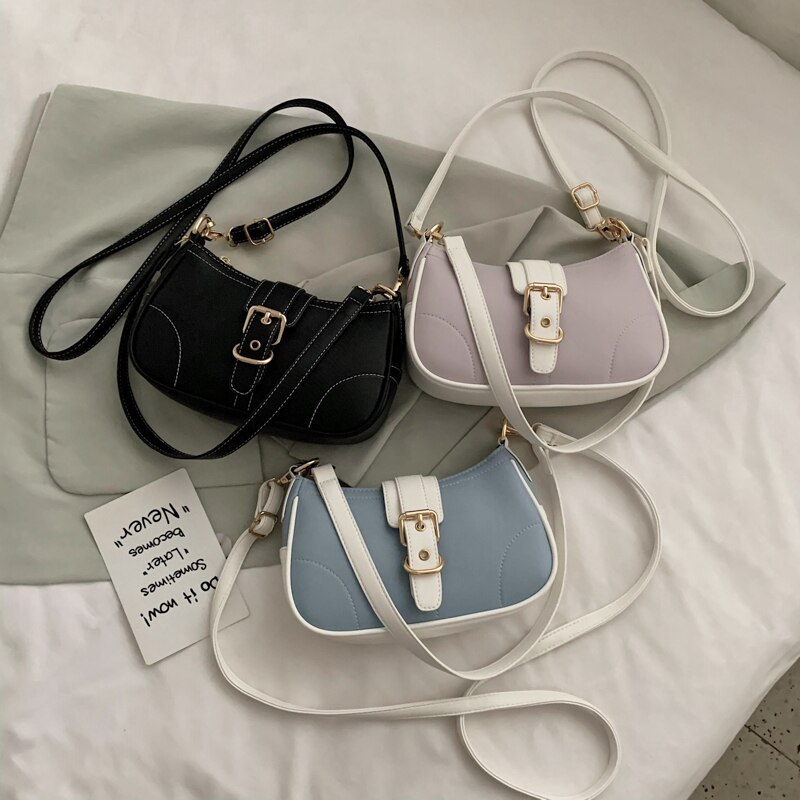 Nuovo 2020 di Qualità di Modo di Cuoio dell'UNITÀ di elaborazione ottavino Borsa con Tracolla per Borse di Spalla Delle Donne Della signora di proprietà Borsoni E Borse sacco