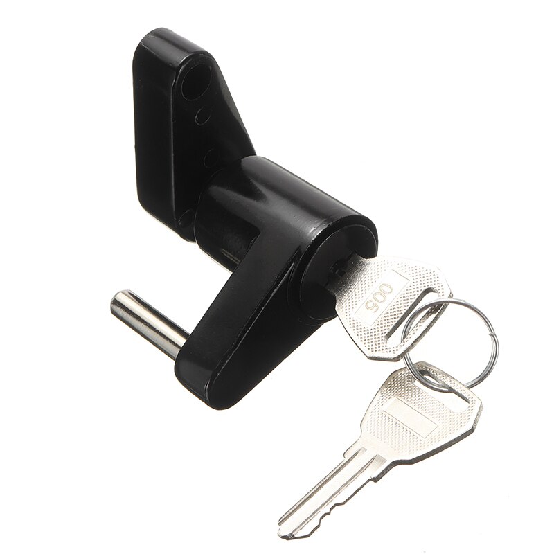 Zinc Alloy 1/4" Trailer Hitch Coupler Lock Anti-theft Locking Hauling Security Towing Tow Bar with 2 Keys