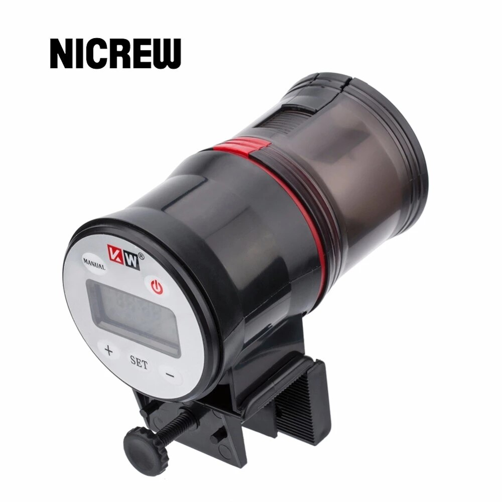 Nicrew Aquarium Automatic Fish Feeder Smart Control Aquarium Tank Vijver Auto Fish Feeder Timer Visvoer Dispenser Gereedschap Levert: F