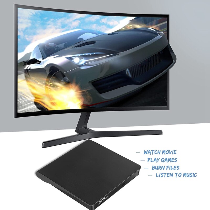 Unità CD, unità CD ROM esterna unità DVD masterizzatore DVD unità ottica per Laptop lettore disco USB portatile