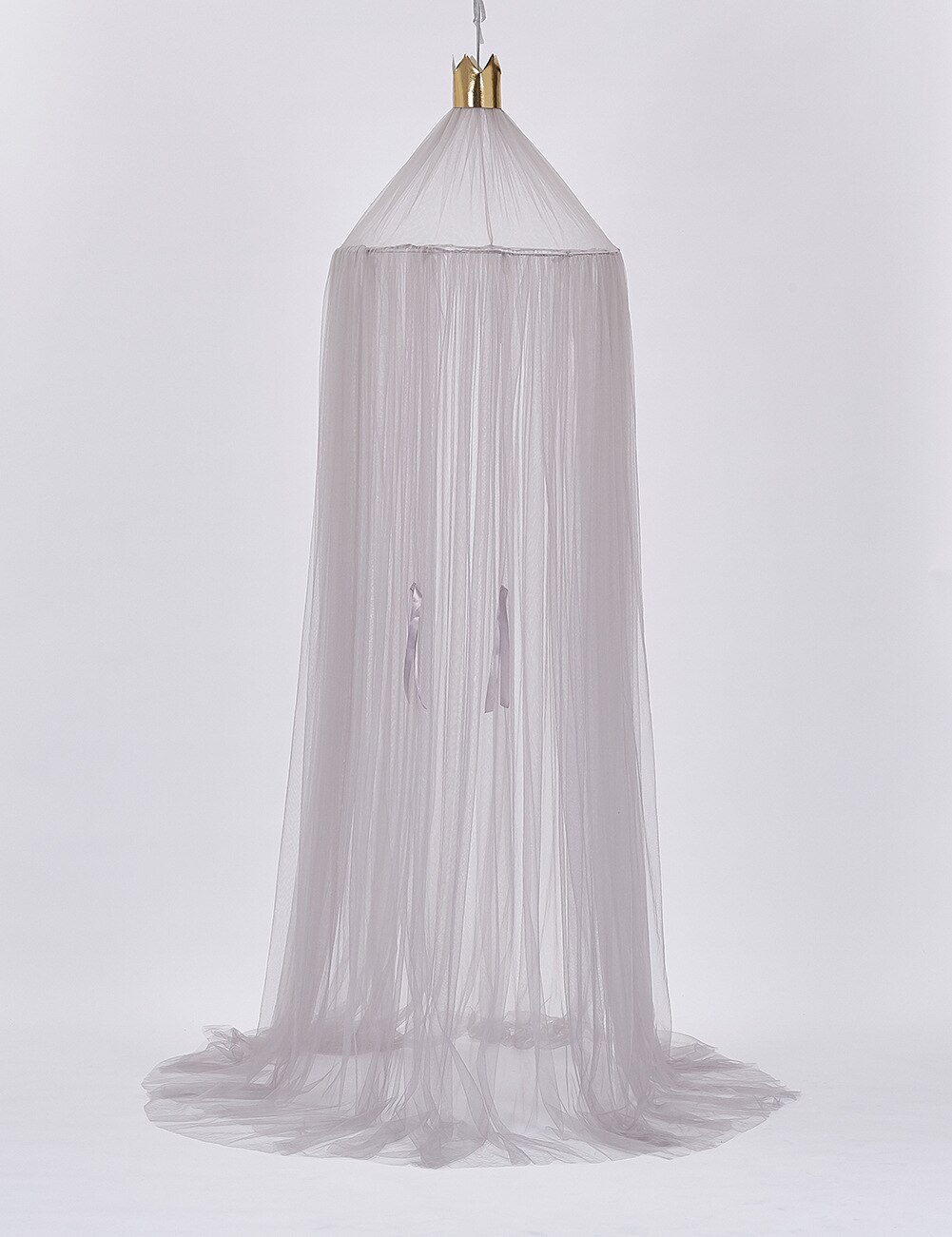 Cache-sommier en coton 7 couleurs | , couvre-lit en forme de dôme, baldaquin en coton, couvre-lit rideau pour bébés enfants, décoration de jeu à domicile: gray