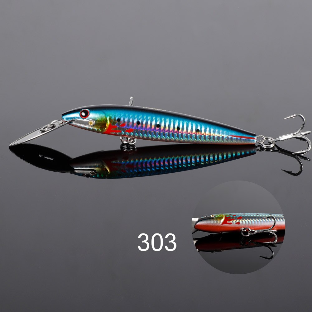 Señuelo de pesca NOEBY Trolling Minnow 130mm 33g 185mm 60g 225mm 76g Wobblers cebo duro Artificial Señuelos de pesca de barcos de agua salada: 40 mm / Rojo