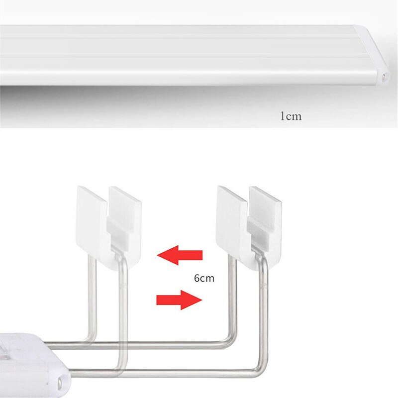 Lámpara para acuario LED para pecera, campana, luz Led para acuario, iluminación con soportes extensibles para pecera de 20-80CM
