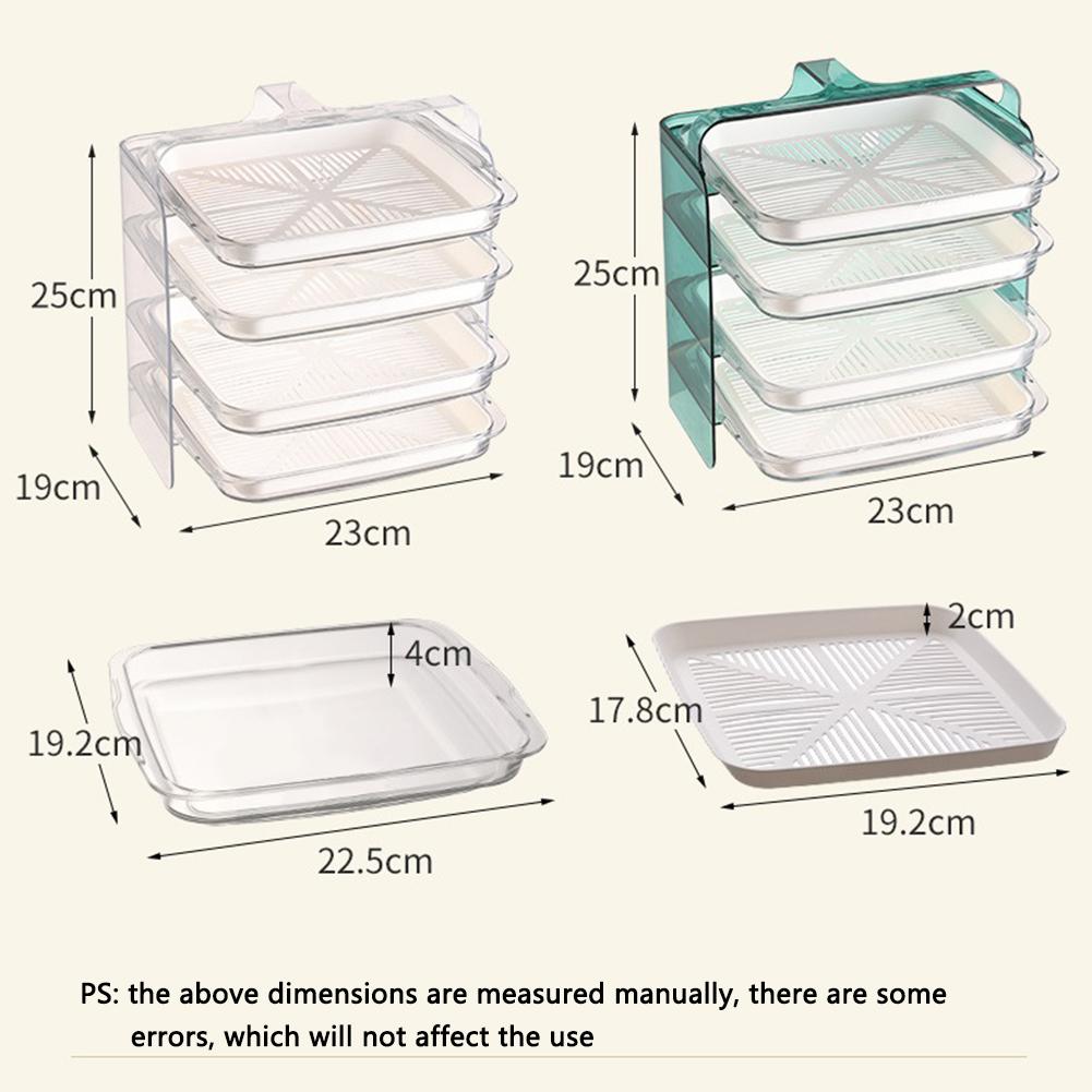 Kitchen Preparation Plate Organizer 4-Layer Cooking Dishes Tray Multi-Functional Wall Mount Racks Kitchen Organizer and Storage