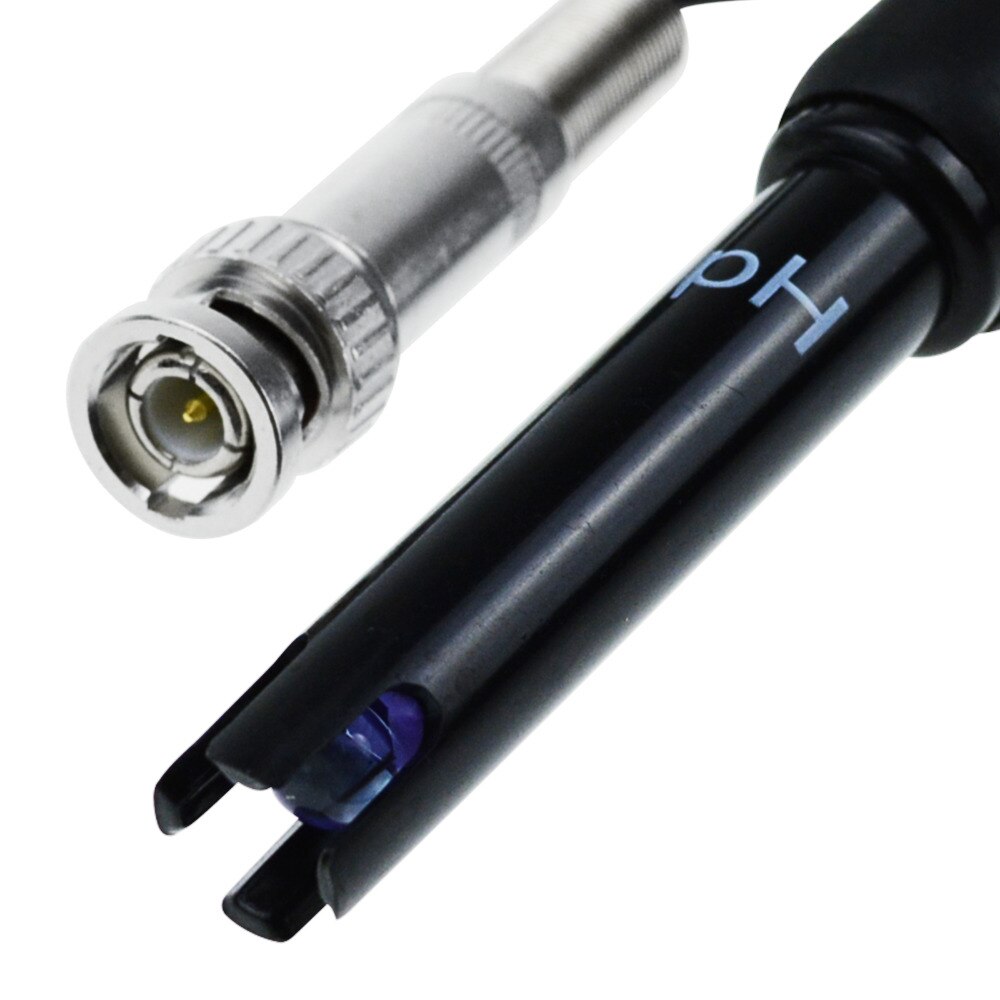 PH Probe with BNC Connector, 150cm Long Cable 0-14pH Test Sensor Electrode for Aquarium Hydroponics Plant Pool Spa