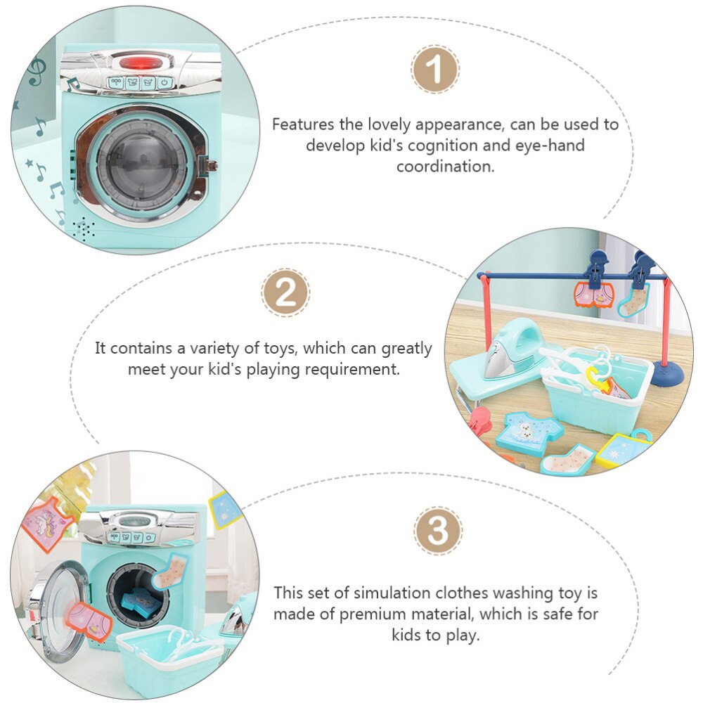1 Set Simulation Washing Machine Electric Washing Machine Laundry