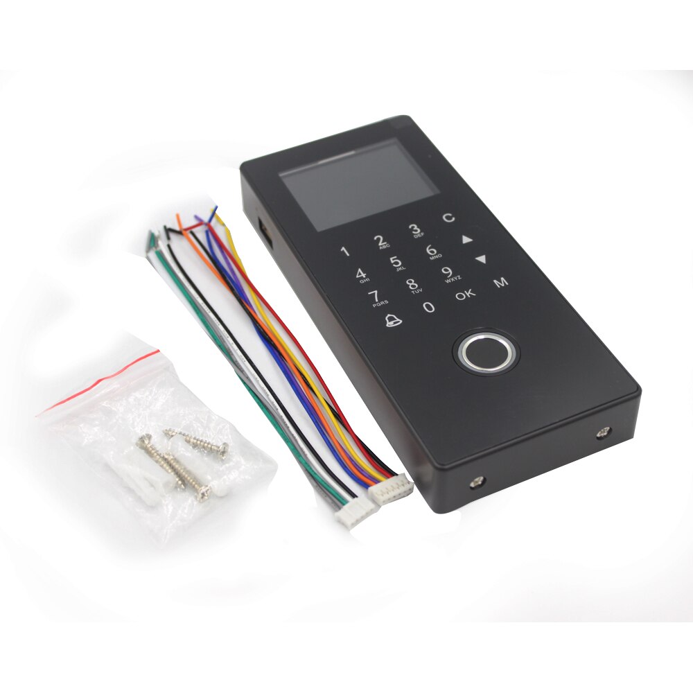 Fingerprint Biometric Touch Button Electric Magnetic Lock Access Control System USB Time Attendance 1000Users