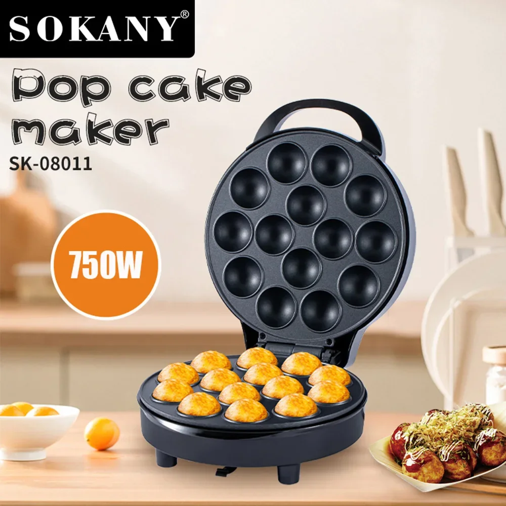 Houselin Pop Cake Maker, maak 14 cake, anti-aanbak wafelijzer