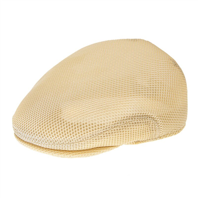 BOTVELA Summer Bunnet Newsboy Cap Men Paddy Dai Cheese-cutter Hats Women Mesh Ivy Flat Caps Net Driving Cabbies Boina 011: Yellow / 57 cm