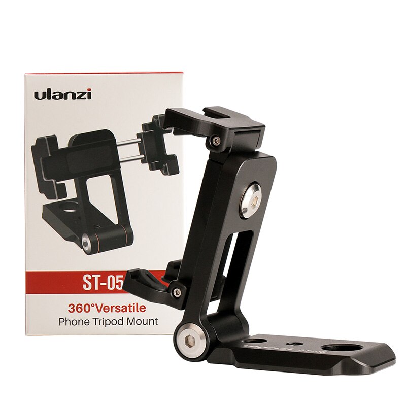 Ulanzi ST-05 Opvouwbare Mini Telefoon Statief Mount Adapter Verticale 360 Rotatie Statief Stand voor iPhone X 8 7 Samsung S8 7 Redmi: Default Title